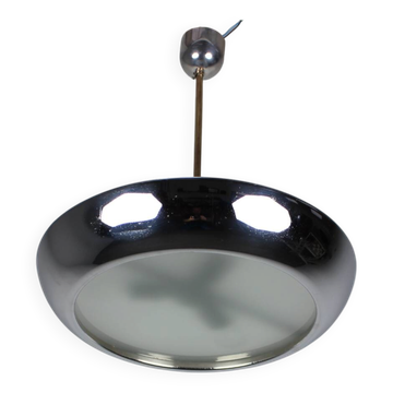 Suspended UFO lamp by Josef Hurka for Napako, Czechoslovakia, 1930s