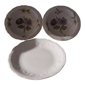 3 Limoges porcelain cups