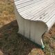 Wood garden bench
