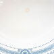 Lot of 4 blue plates "carina" U&C Sarreguemines Terre de Fer