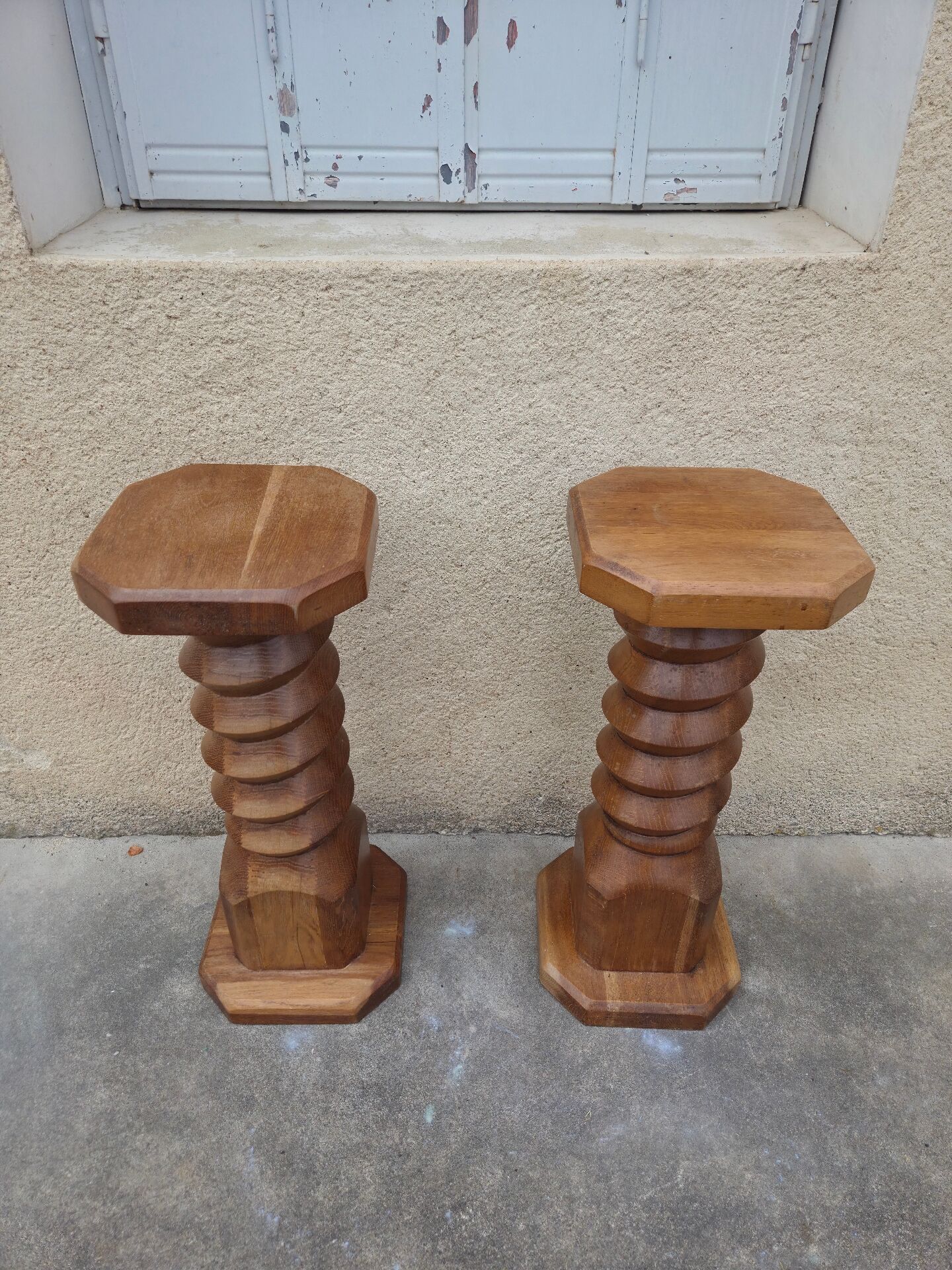 Paire de sellette vis de pressoir