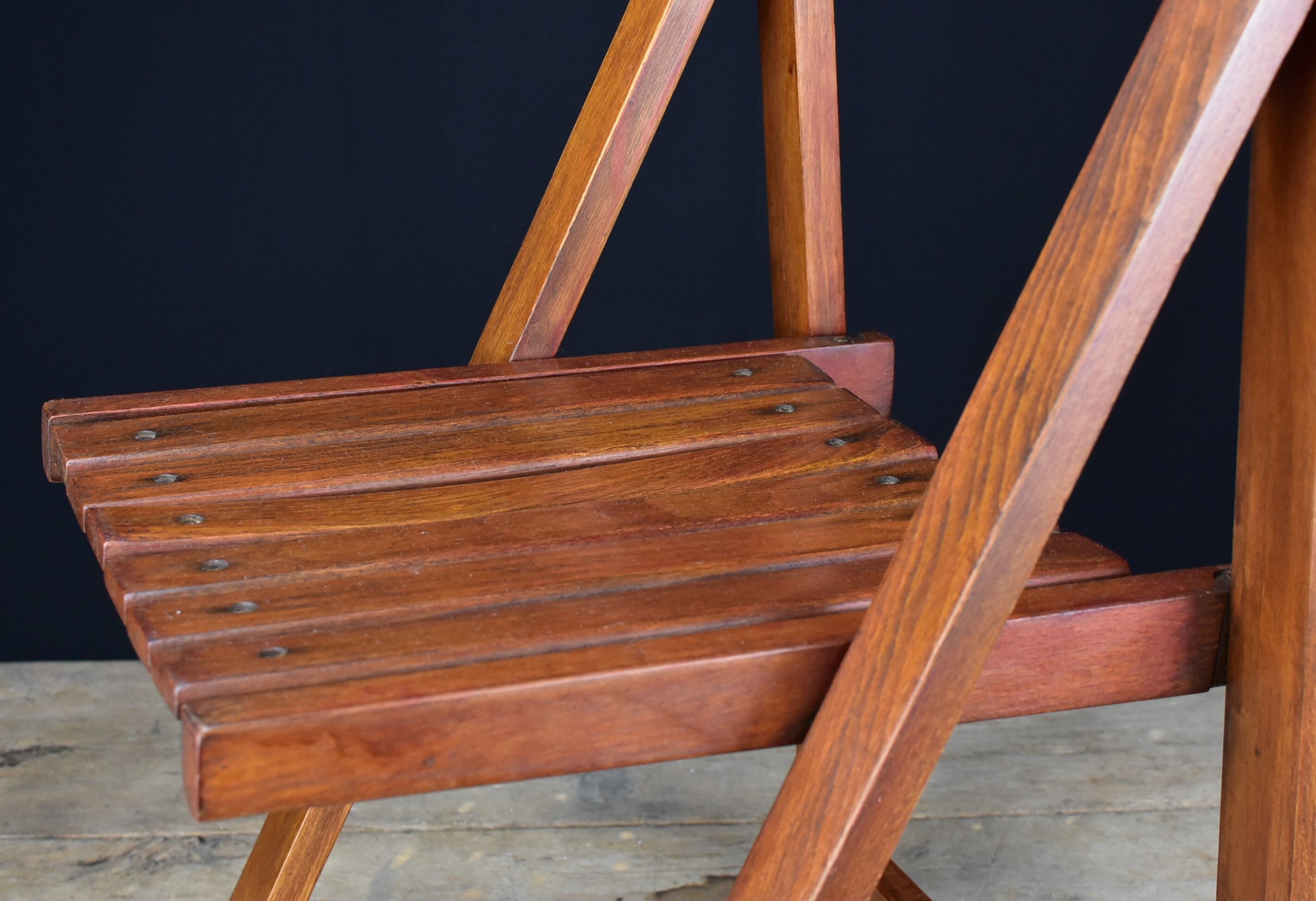 Vintage wood folding chair