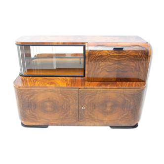 Art deco bar cabinet attribute to jindřich halabala, 1930s