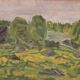 Original Swedish Oil on Panel – “Trees” by Gunnar Wärn – Signed