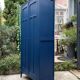 Armoire parisienne bleue panneautée 1940