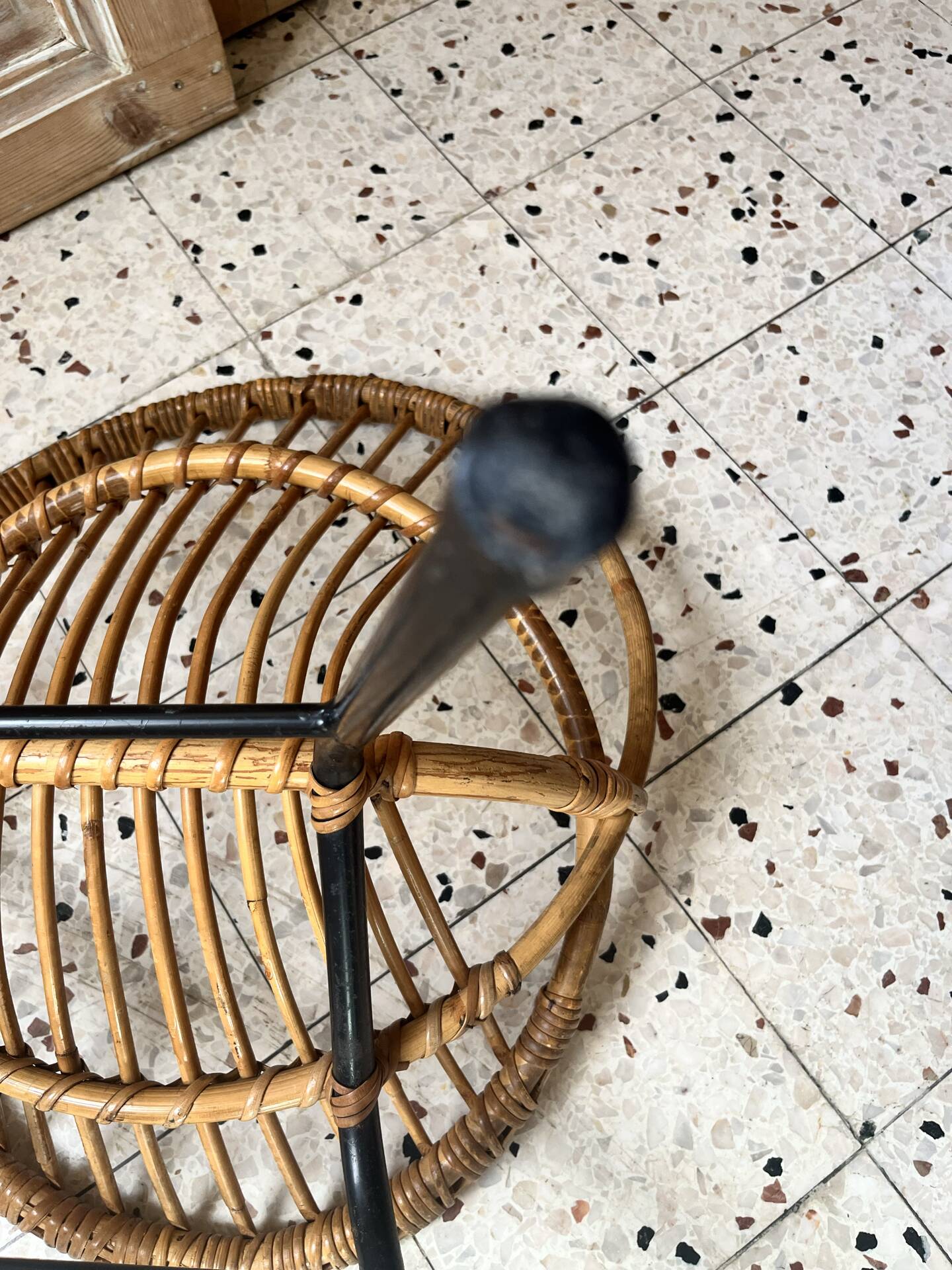 Child's rattan armchair