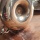 Pair of brass candle holders