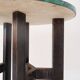 Console en malachite et métal noir