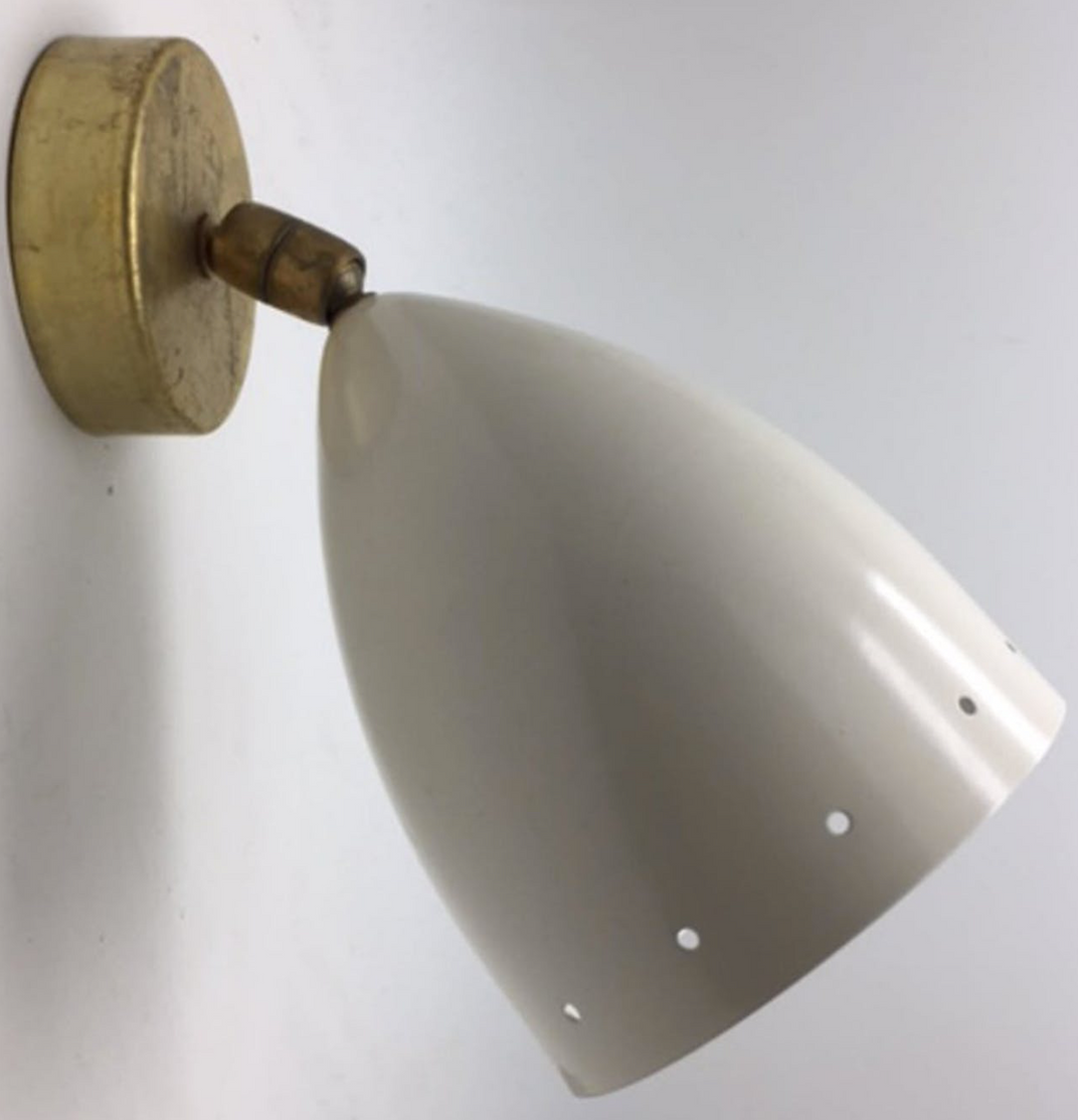 White italian fanal wall lamp