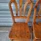 Suite de 4 chaises Vintage en bois massif