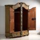 Antique baroque wardrobe painted in pine – Austro-Hungarian Empire, Year 1794