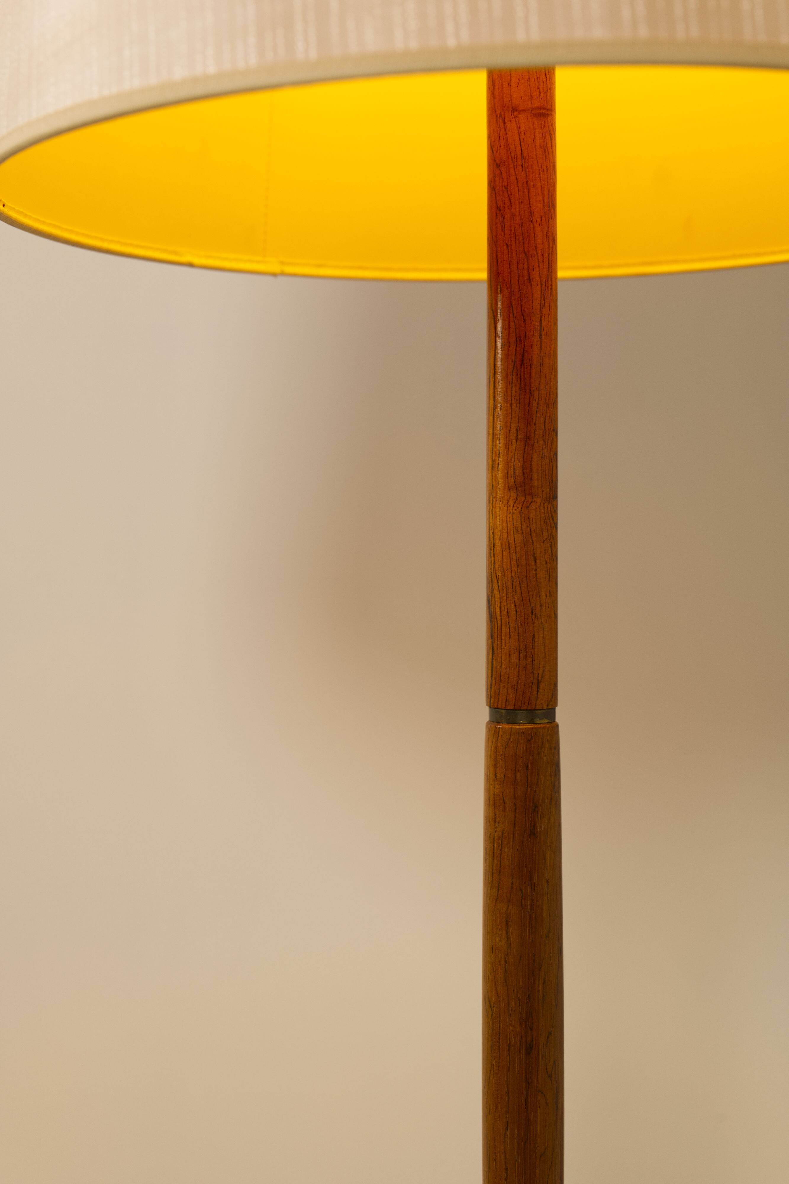 Rosewood floor lamp, Danish design, 1960s