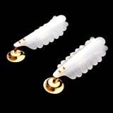 Set of 1950's French Lucite Shell sconces