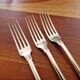 Christofle Set of 3 Versailles model silver-plated table forks