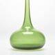 Green glass narrow-necked vase by Claude Morin, circa 1970