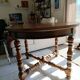 Table ronde de style Henri II en chêne massif – Fabrication italienne