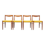 Danish vintage teak dining chairs by HW Klein for Bramin, set of 4