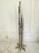 Tubular floor lamp in steel P448 Luci Design