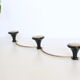 Stunning vintage gold metal coat holder, vintage