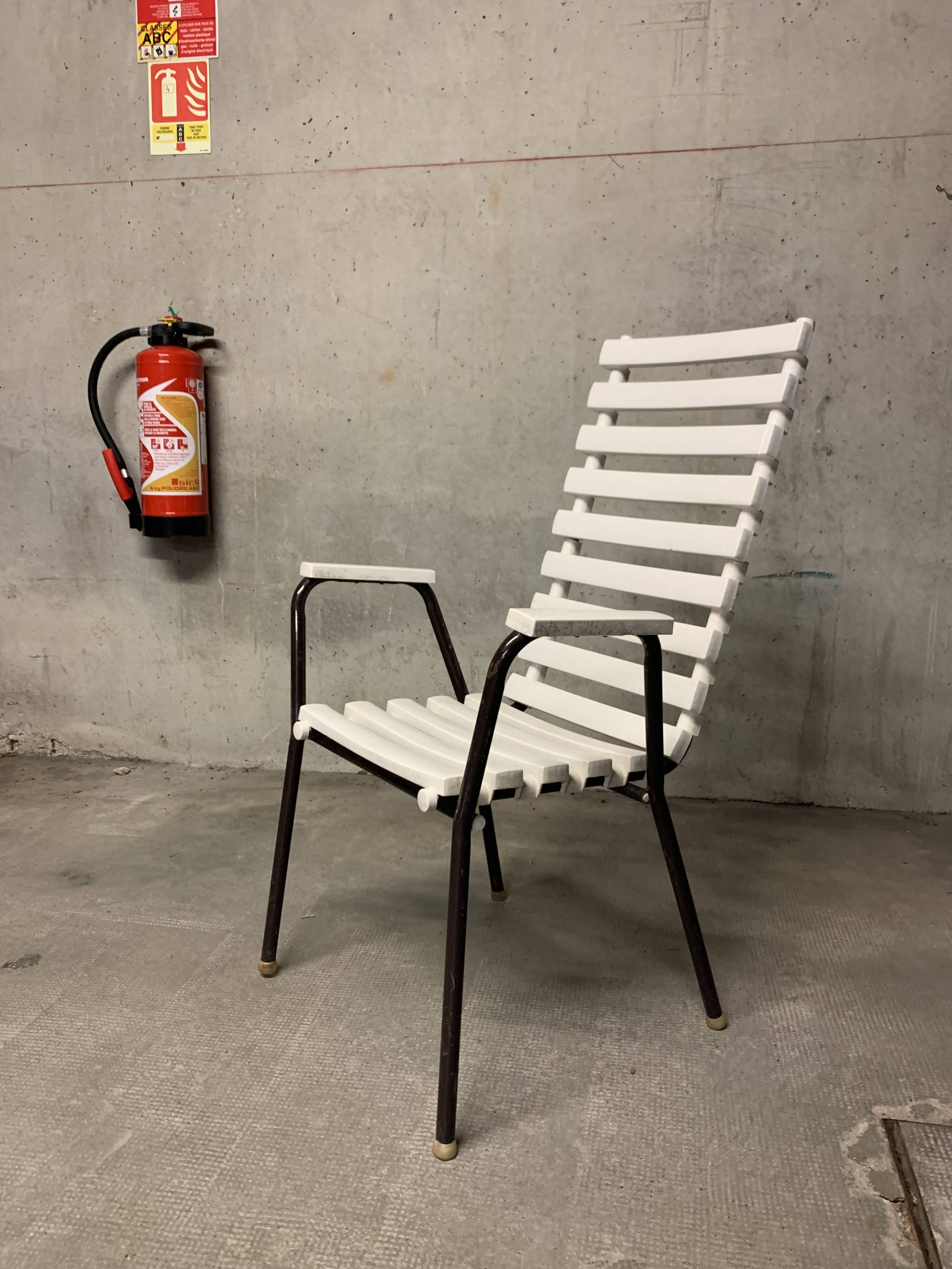 Vintage Garden Furniture Chairs Retro Design 70's Armchair