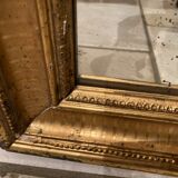 Rectangular gold leaf mirror