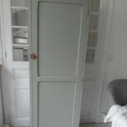 Bonnetière, a vintage, shallow dresser re-enchanted in verdigris with a waxed finish.
