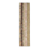 Tapis de couloir persan vintage marron et crème, 65 x 265 cm