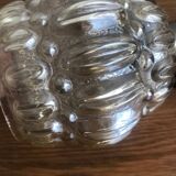 Vintage Lightly Smoked Glass Globe Pendant Light Electrical System New