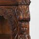 Baroque Style Display Case in Oak, Belgium, 1950s