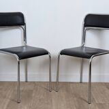 Pair of chrome chairs
