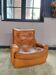 Leather armchair Michel Cadestin for Airbone