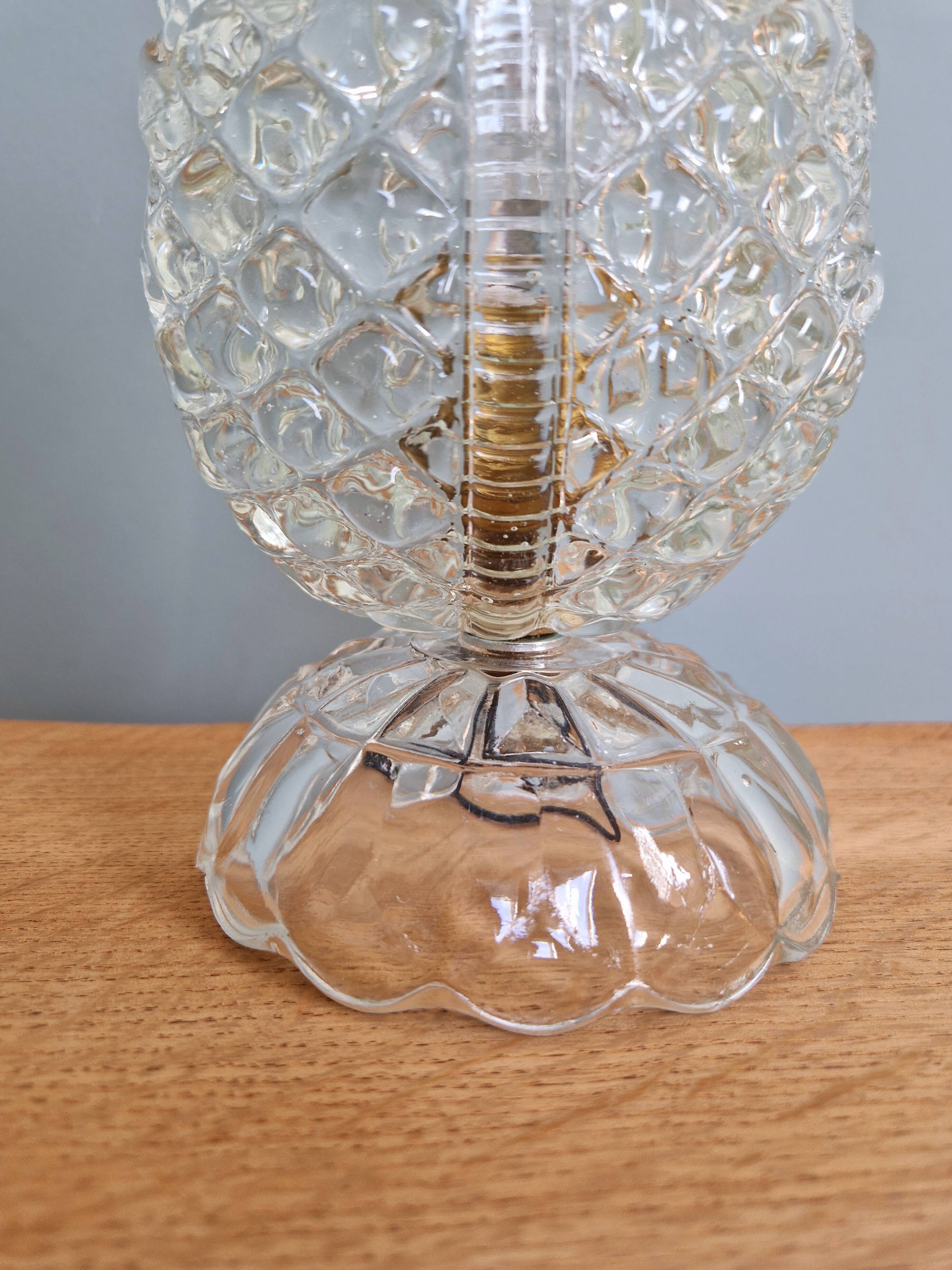 Murano glass table lamp, Barovier & Toso, 1950s