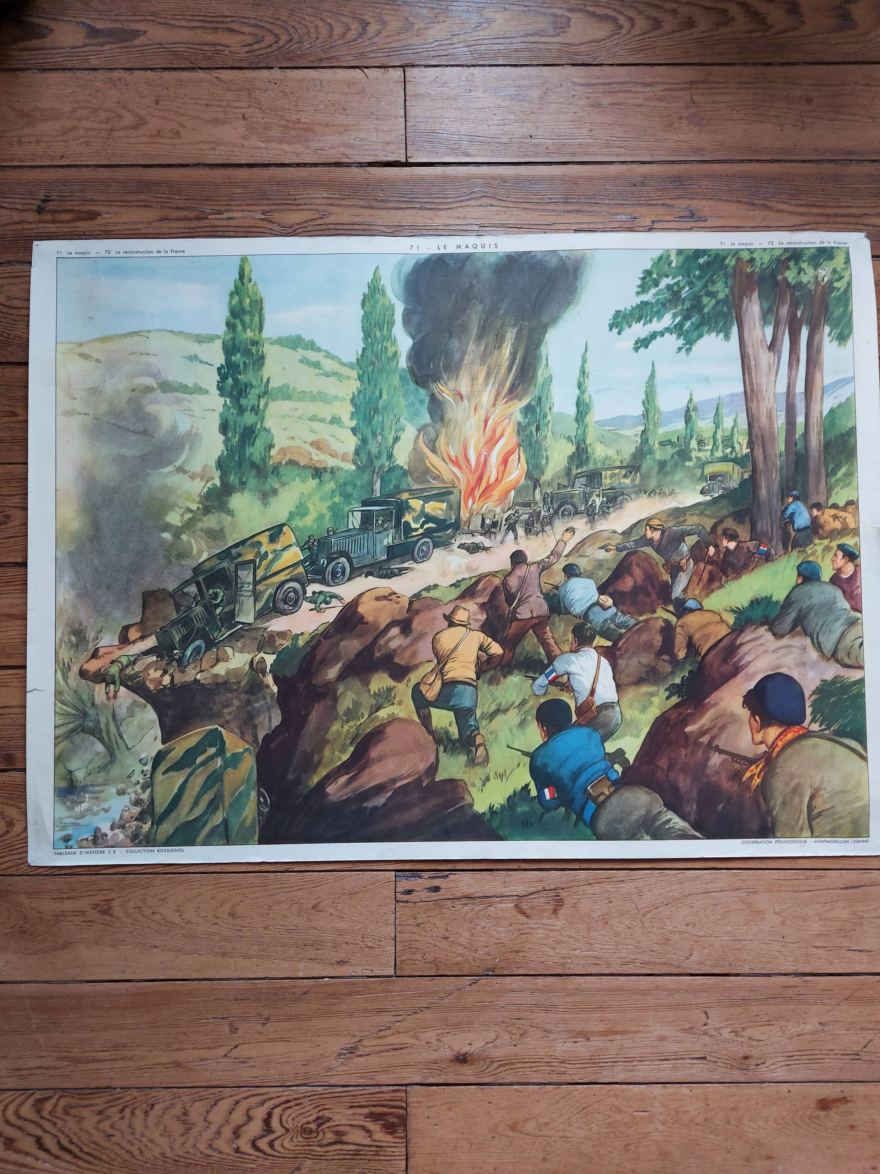 Rossignol / montmorillon educational poster