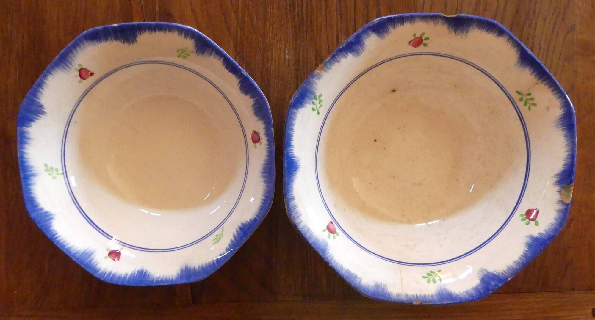 Service of 53 pieces from Gien, model "Bagatelle" (plates, dishes, salad bowls)
