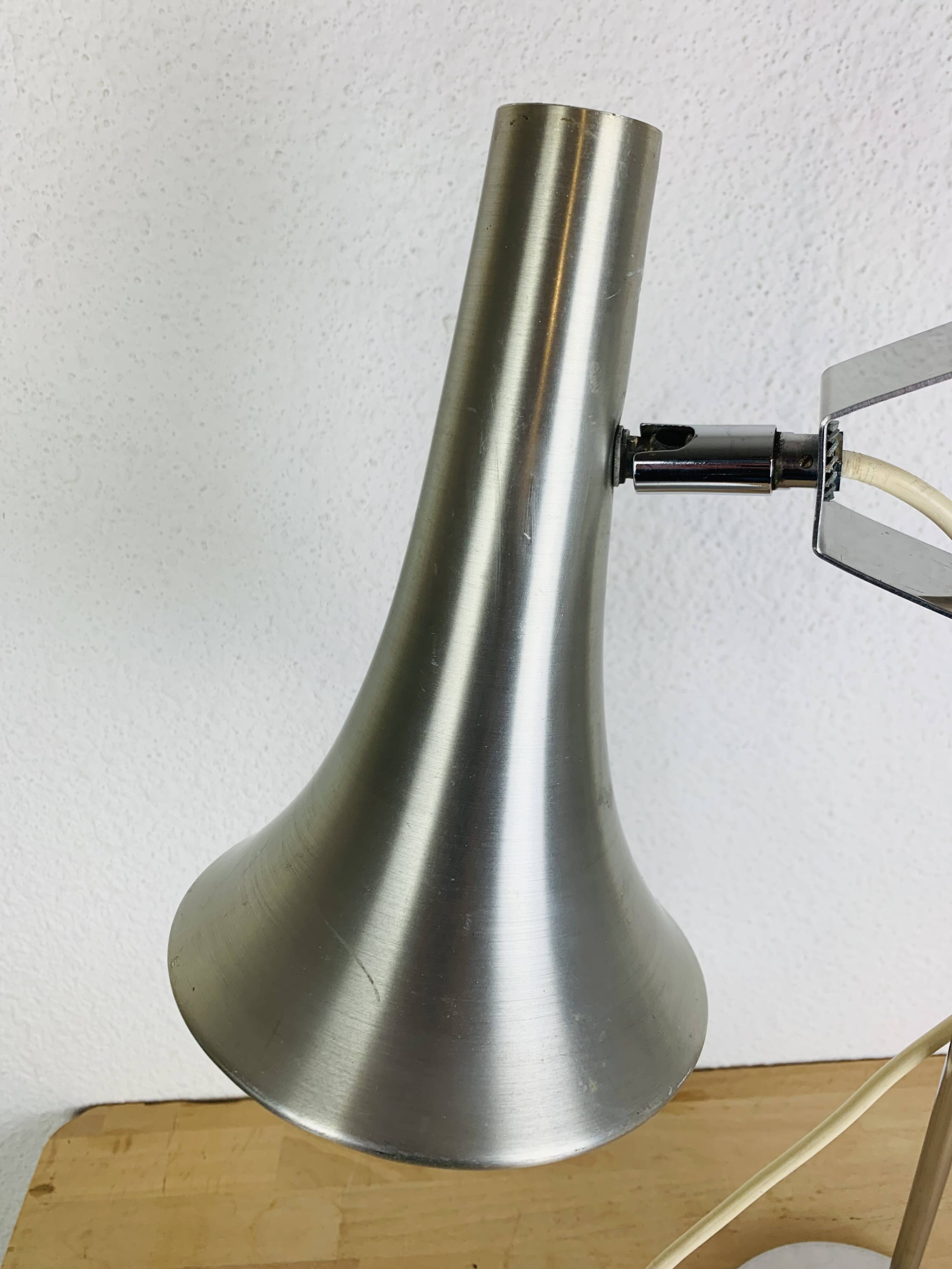 Vintage 70s aluminum desk lamp