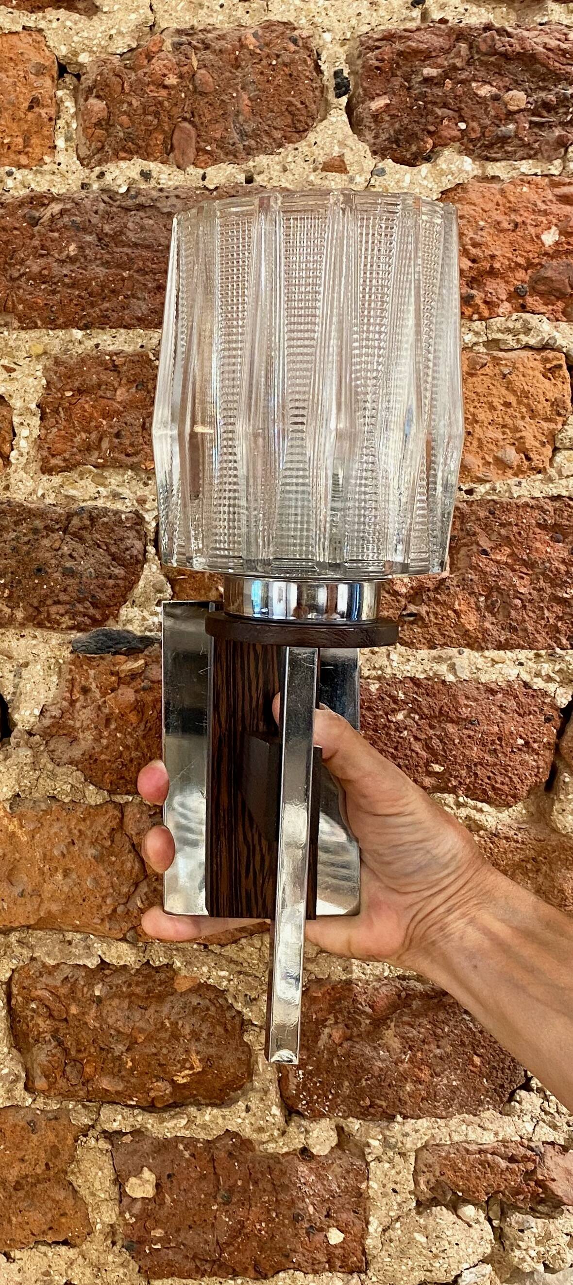 Pair of Mid-century Scandinavian Brutalist wall lights (1960s-70s)