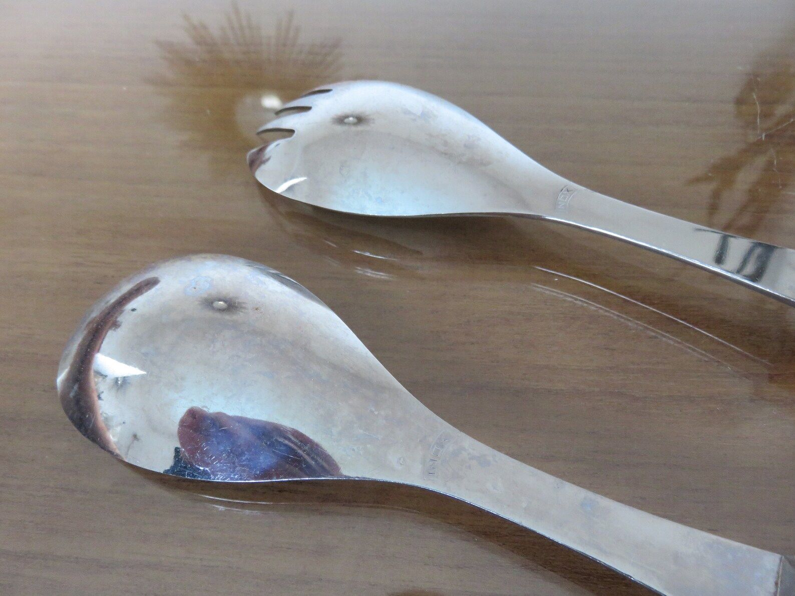 Bamboo sleeve salad cutlery 50s 60s