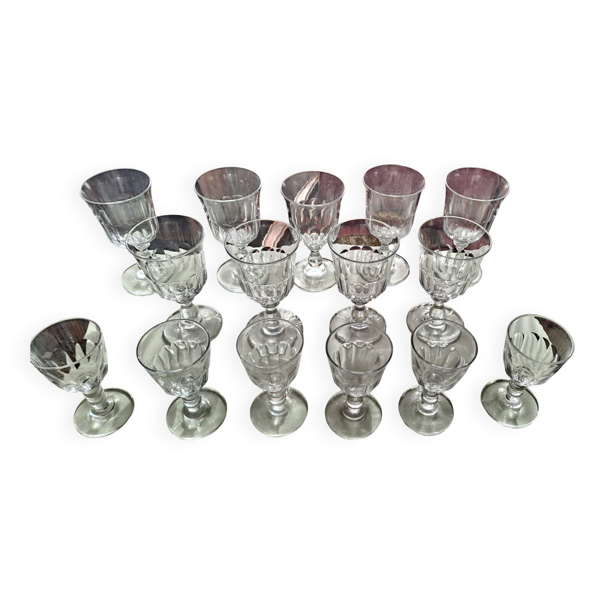 15 Verres baccarat model Chaulnes (water and wine)