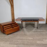 Hans Von Klier For Skipper Executive Desk And Credenza, Italy, 1970s