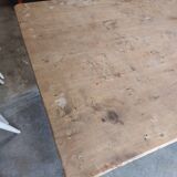 Table de ferme ancienne 2 tiroirs, 1m45
