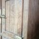 Old icebox, wooden sideboard