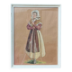 Gouache, framed peasant