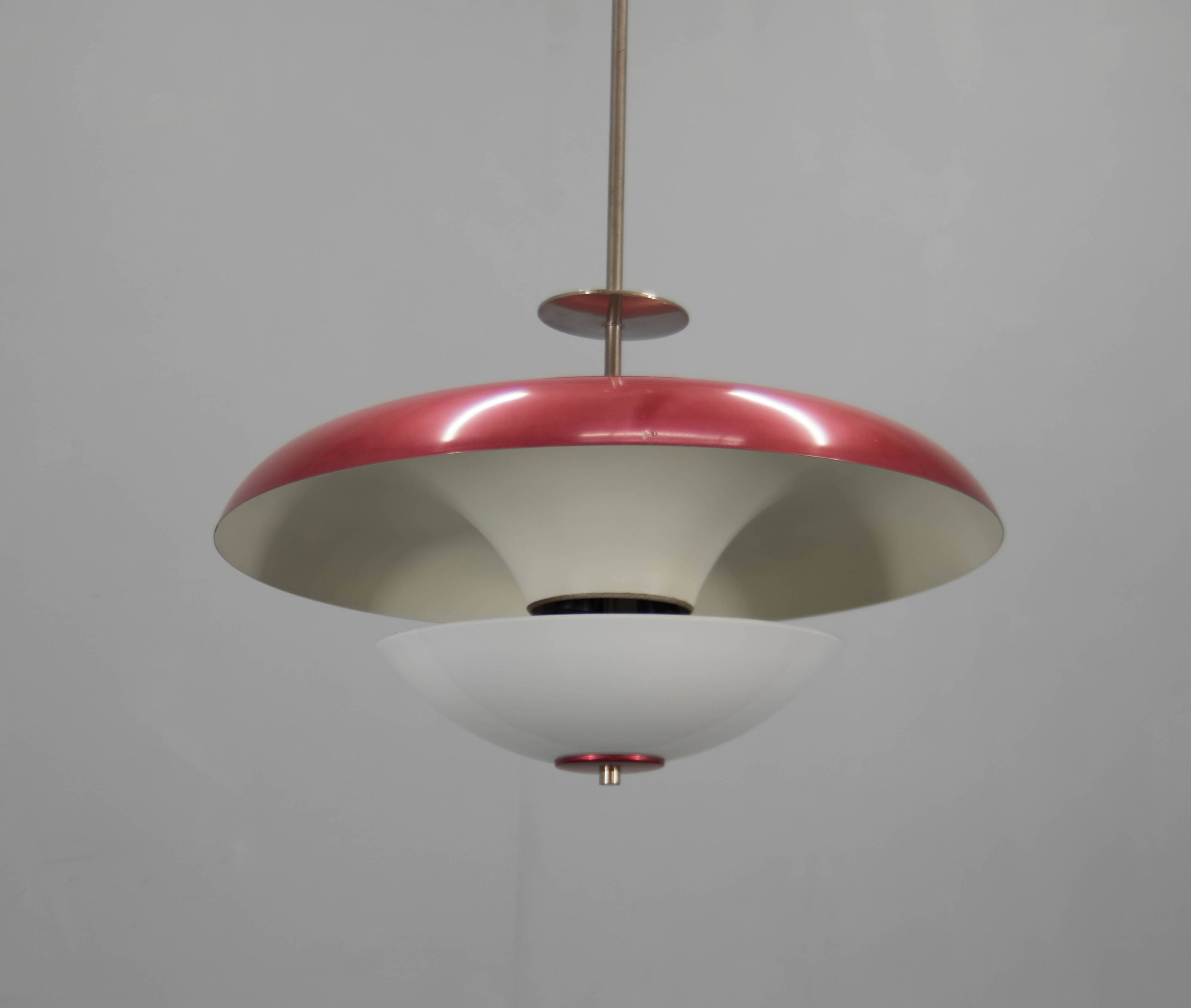 Bauhaus Purple Chandelier by IAS, 1930s