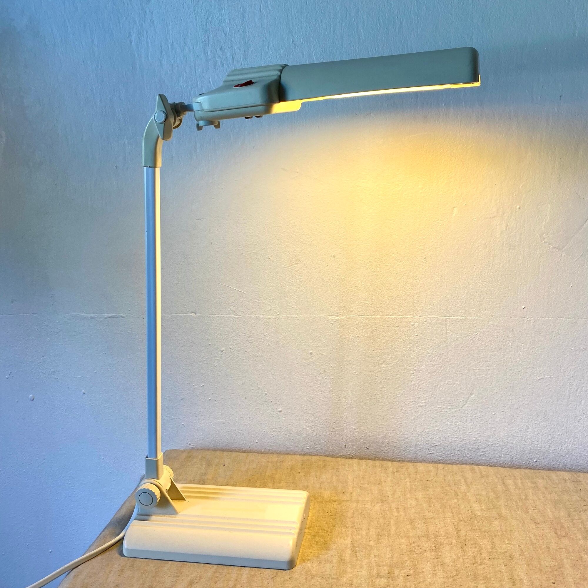 Neon desk lamp Lival Finland 80s