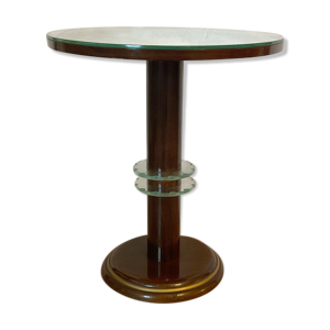 Guéridon vintage design miroir