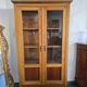 Vitrine / bibliothèque vintage bois et verre