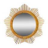 Rattan mirror