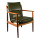 Danish Mid Century Modern Olive Green Arm Chair Model 431 by Arne Vodder