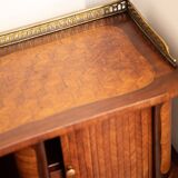 Bureau a gradin tiroirs à cylindres marqueté