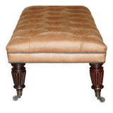 Chesterfield XXL leather sofa hand-dyed